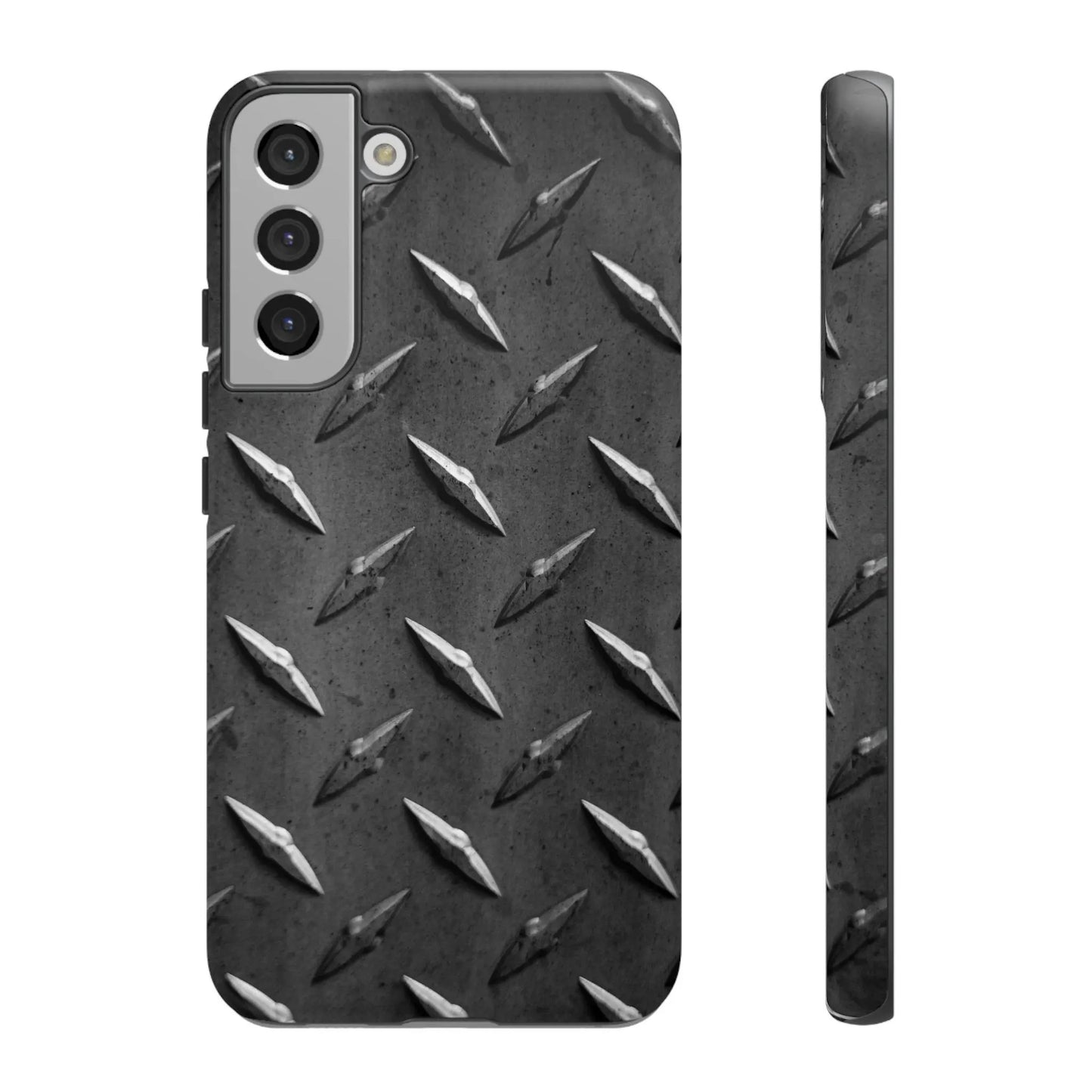 Steal Print Tough Cases for Men, Rugged Phone Cover, Masculine Design, Protective Phone Case, Durable Phone Shell