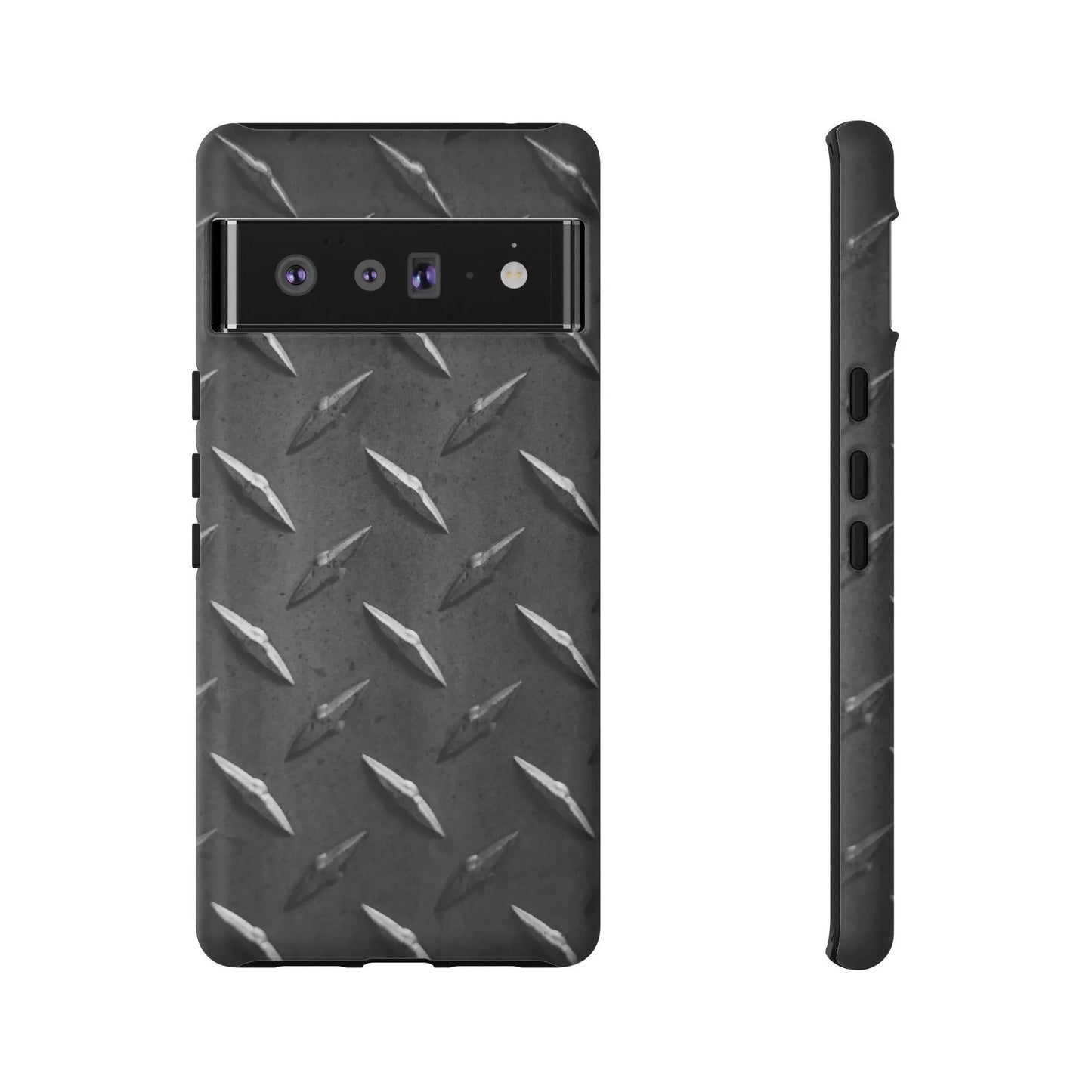 Steal Print Tough Cases for Men, Rugged Phone Cover, Masculine Design, Protective Phone Case, Durable Phone Shell