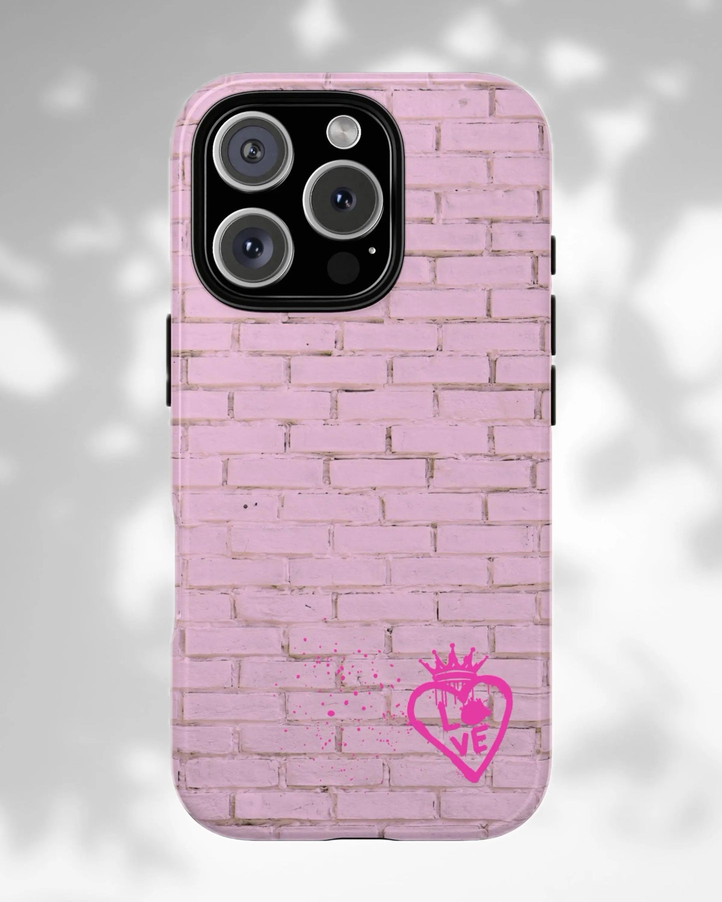 Pink Girly Girl Tough Phone Case, Protective Phone Case, Strong Phone Cover, Pink Tech Accessory, Cute Smartphone Case