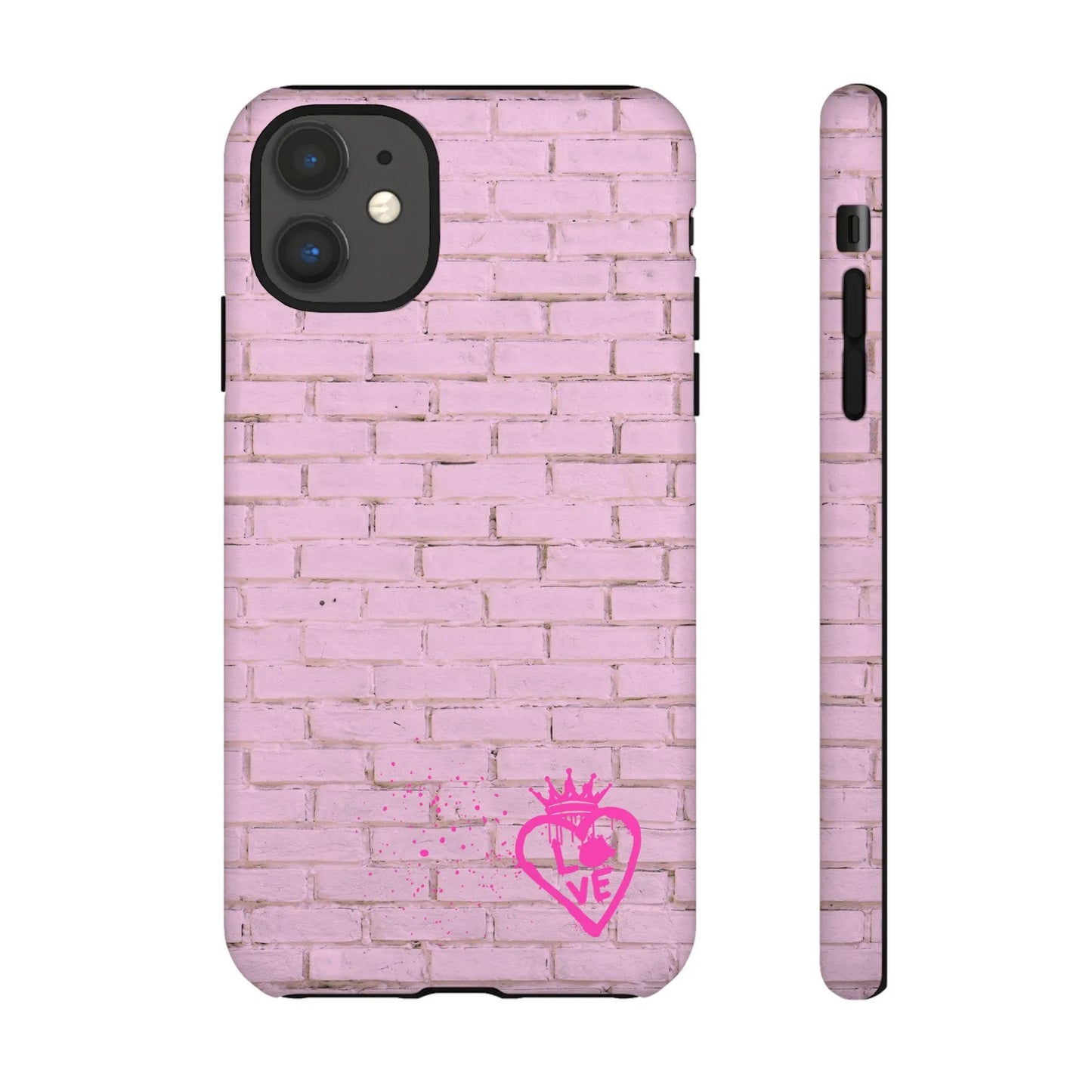 Pink Girly Girl Tough Phone Case, Protective Phone Case, Strong Phone Cover, Pink Tech Accessory, Cute Smartphone Case