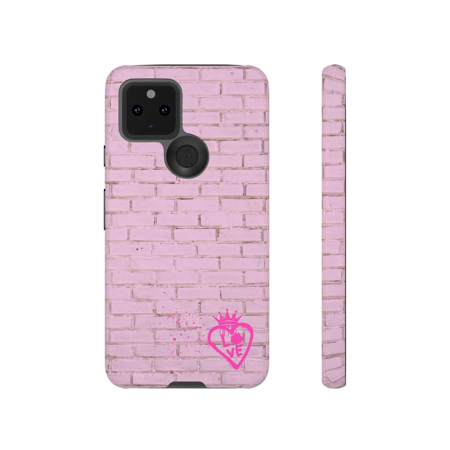 Pink Girly Girl Tough Phone Case, Protective Phone Case, Strong Phone Cover, Pink Tech Accessory, Cute Smartphone Case